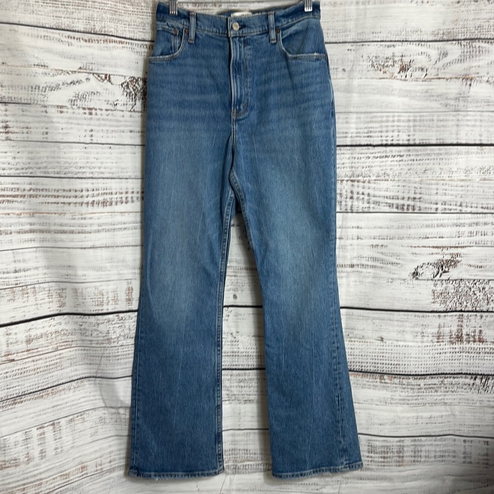 Abercrombie & Fitch the 70s vintage flare ultra high rise jeans - size 28 short